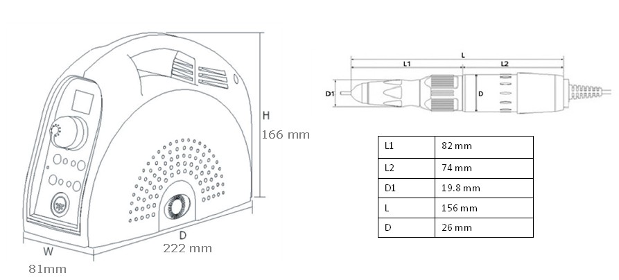 MicroNX Anyxing 300D Micro Motor 45 000 RPM